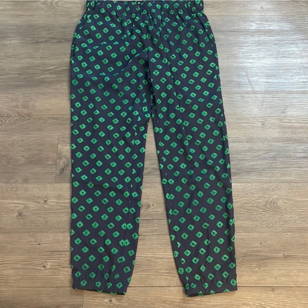 Michael Kors Palmetto Green Print Joggers NWT Size 10 - Picture 5 of 13